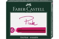 FABER-CASTELL Tntenpatrone pink, 6 Stück, 185508