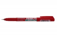 PENTEL Super Fine Green Label 0,4mm, NMF50-BO, rot