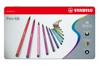 STABILO Fasermaler Pen 68, 6840-6, 40er Etui