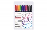 TOMBOW Kalligraphie Set Fudenosuke, 10 Farben, WS-BH-10P