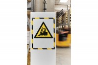 MAGNETOPLAN Magnetrahmen SAFETY A3 signalgelb/schwarz 5 Stk., 1131342