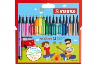 STABILO Fasermaler Pen 68, 668/18, 18-Farbig, Etui