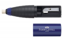 FABER-CASTELL Radierer-Spitzer Kombi, 184401, rot/blau