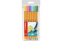 STABILO Fineliner Point 88, 88/8-01, 8er Etui Pastellfarben