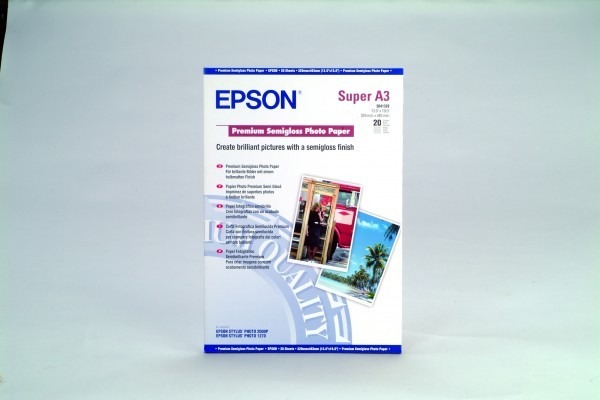 EPSON Premium Semigl Photo Paper A3 InkJet 250g 20 Feuilles S041328