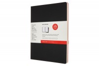 MOLESKINE Notizheft Karton A4 liniert,BK/cranb.,120S. 2 Stk., 602510