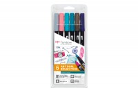 TOMBOW ABT Dual Brush Pen Vintage Colours 6 Stück, ABT-6P-5