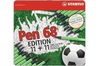 STABILO Fasermaler Pen 68 1mm Green Edition 22 Stück, 68/02-022