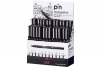 UNI-BALL Fineliner Pin schwarz 72 Stück, PIN-200/S