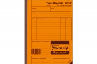 FAVORIT Tages-Rapport D A5, 9186, weiss/weiss 50x2 Blatt