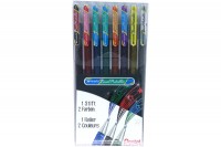 PENTEL Roller Hybrid Dual Metallic, K110D-8X, 8 Farben  1.0mm