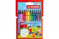 STABILO Fasermaler Pen 68, 668/12, 12 Farben, Etui