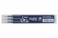 PILOT FriXion Refill blau-schwarz, BLS-FR7-B, Ersatzpatronen 3 Stück