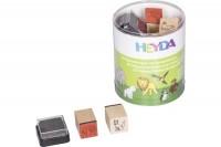 HEYDA Stempel-Dose Zoo-Tiere 15 Stück, 204888491