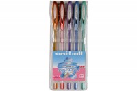 UNI-BALL Signo Noble Metal, UM-120NM., 5 Farben Etui