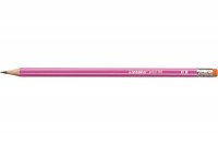 STABILO Bleistift 160 mit Gummi HB pink, 2160/01HB