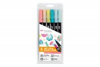 TOMBOW ABT Dual Brush Pen Candy Colours 6 Stück, ABT-6P-4