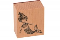 HEYDA Stempel-Set Mermaid 12x10x3cm braun 10-teilig, 204888678