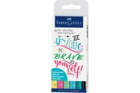 FABER-CASTELL Pitt Artist Pen Handlettering, 267116, Pastel  6 Stück