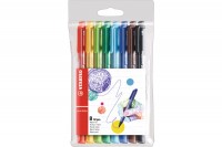 STABILO Fineliner pointMax 0,8mm, 488/801, Etui, 8 Stück