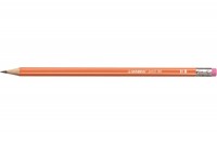 STABILO Bleistift 160 mit Gummi HB orange, 2160/03HB